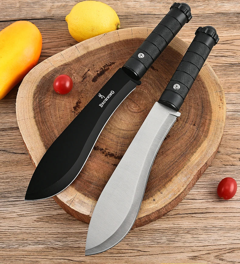 Outdoor Portable Stainless Steel Straight Knife High Hardness Straight Knife Wilderness Portable Knife Outdoor Straight Knife