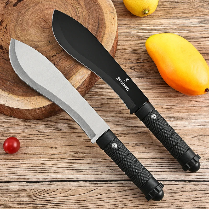 Outdoor Portable Stainless Steel Straight Knife High Hardness Straight Knife Wilderness Portable Knife Outdoor Straight Knife