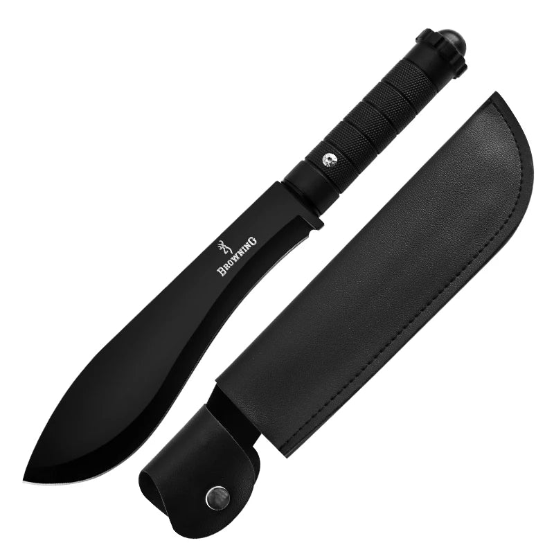 Outdoor Portable Stainless Steel Straight Knife High Hardness Straight Knife Wilderness Portable Knife Outdoor Straight Knife