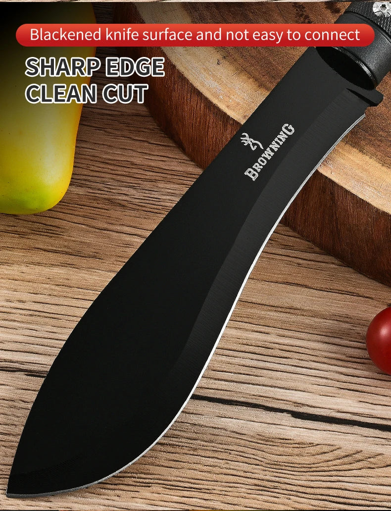 Outdoor Portable Stainless Steel Straight Knife High Hardness Straight Knife Wilderness Portable Knife Outdoor Straight Knife